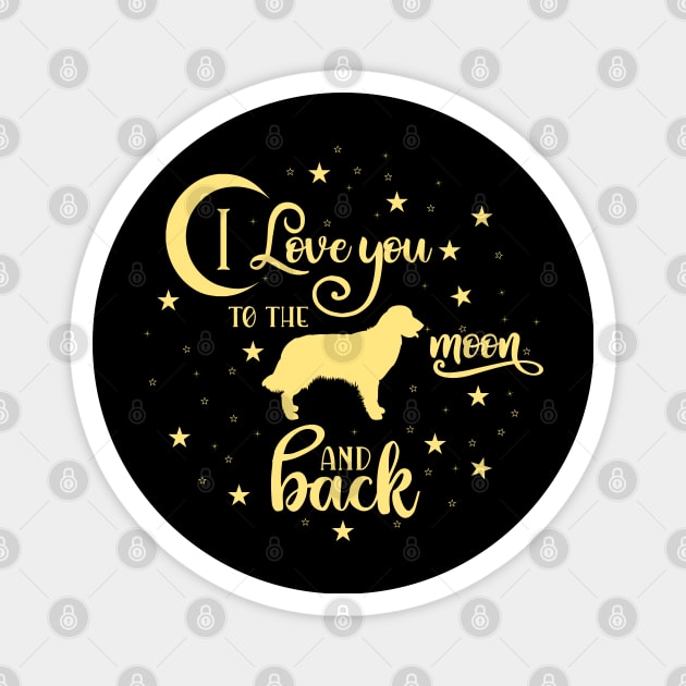 I Love My Dog to the Moon and Back Magnet by THE Dog Designs